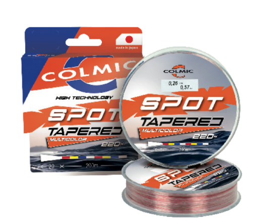 COLMIC FILO SHOCK LEADER SPOT TAPERED 200MT