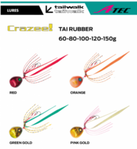 CRAZEEE Tenya per orata in barca 60gr TAI RUBBER
