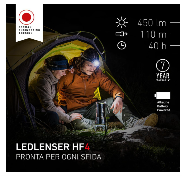 LED LENSER HF4 LAMPADA TESTA - immagine 2