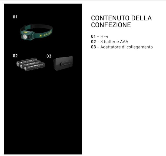 LED LENSER HF4 LAMPADA TESTA - immagine 8